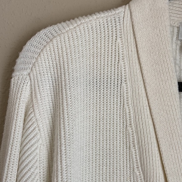 Cream Duster Cardigan with button detail - Picture 3 of 7